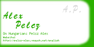 alex pelcz business card